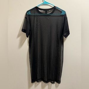 Mesh t shirt dress